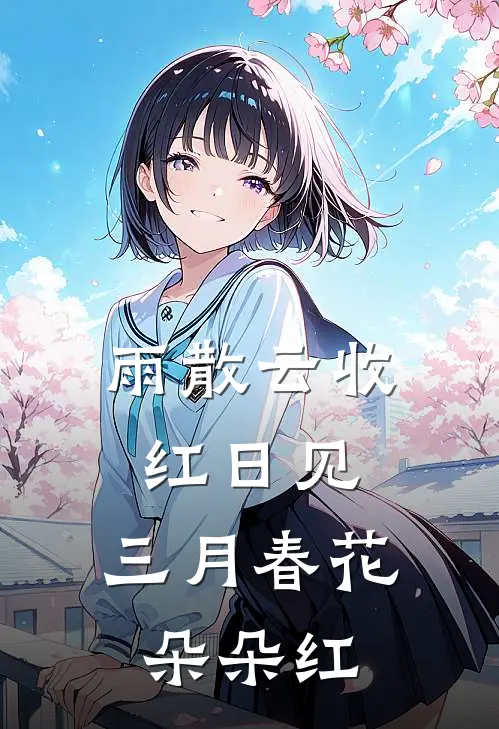 雨散云收红日见,三月春花朵朵红